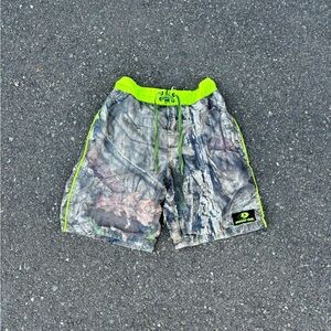 Y2K Mossy Oak Real Tree Camo Board Shorts Swim Trunks